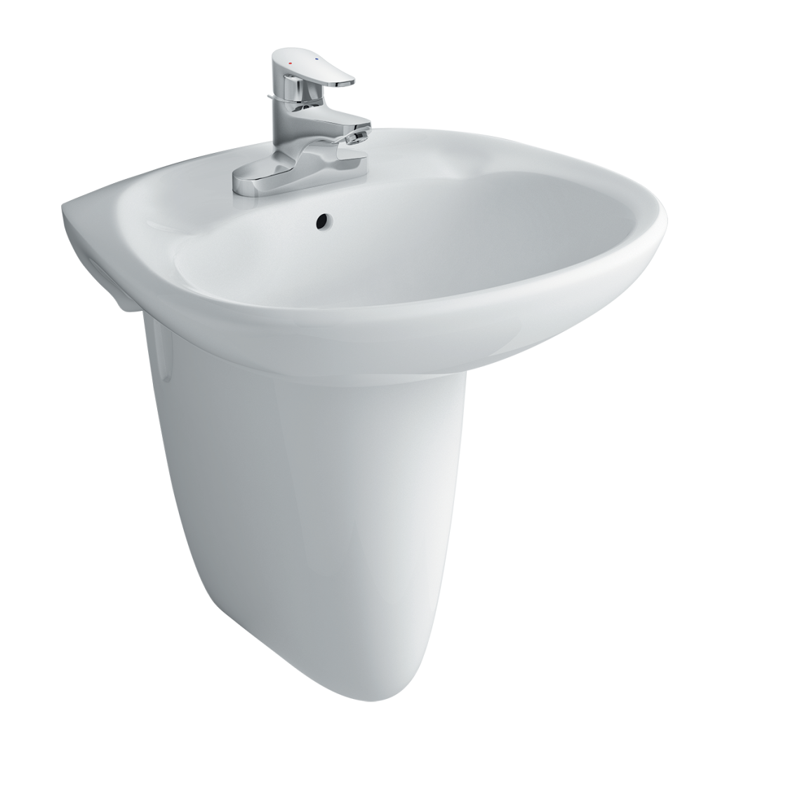 Lavabo Treo Tường Inax L-284V/L-284VC Kèm Chân Ngắn