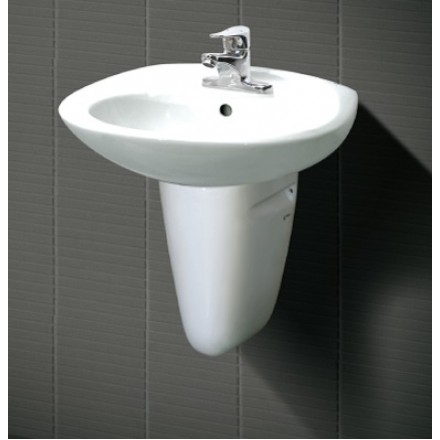 Lavabo Treo Tường Inax L-284V/L-284VC Kèm Chân Ngắn