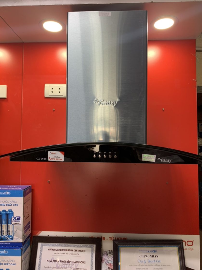 Máy hút mùi kính cong canzy Cz-2688