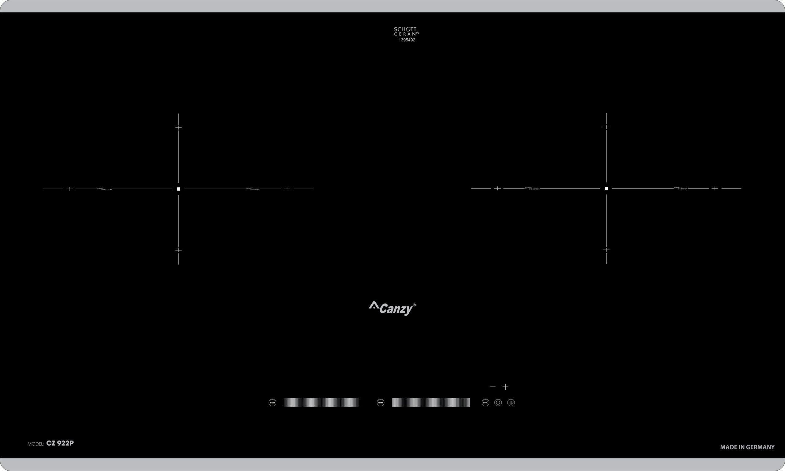 Bếp từ Canzy Cz 922P ( Kính schott, linh kiện mâm từ EGO châu Âu)