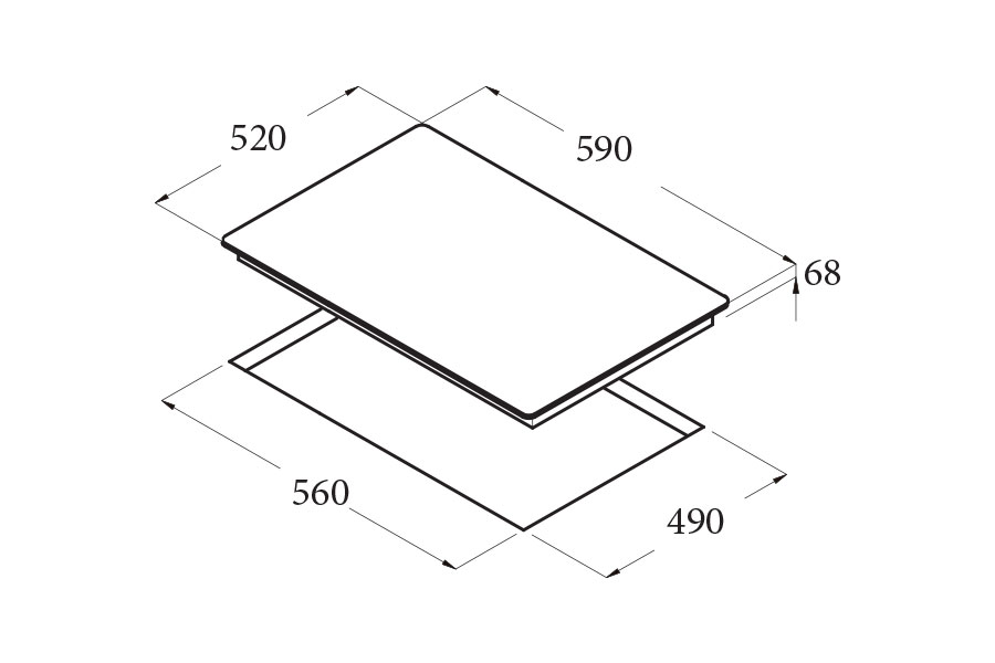 Bếp từ 3 Cata IB 603 BK /A