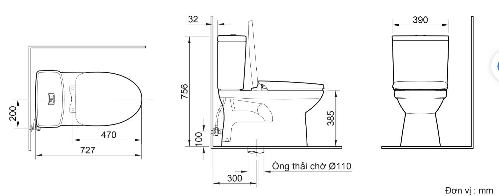 Bệt hai khối inax AC-602VN