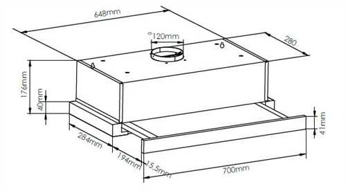 Máy hút mùi âm tủ canzy Cz D700S