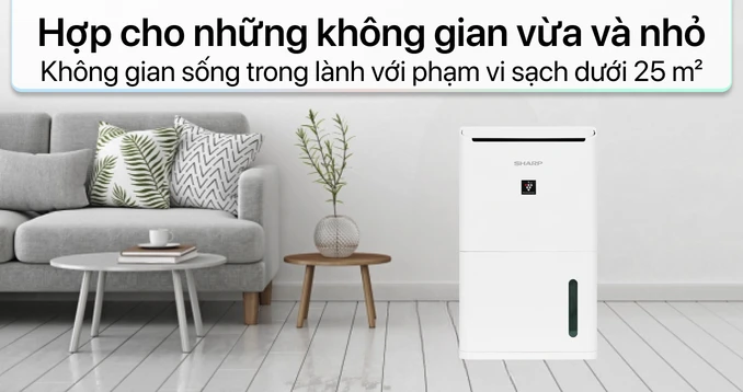 Máy lọc không khí và hút ẩm SHARP DW-D12A-W