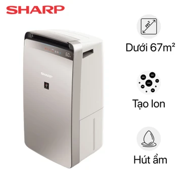 Máy lọc không khí và hút ẩm Sharp DW-J27FV-S