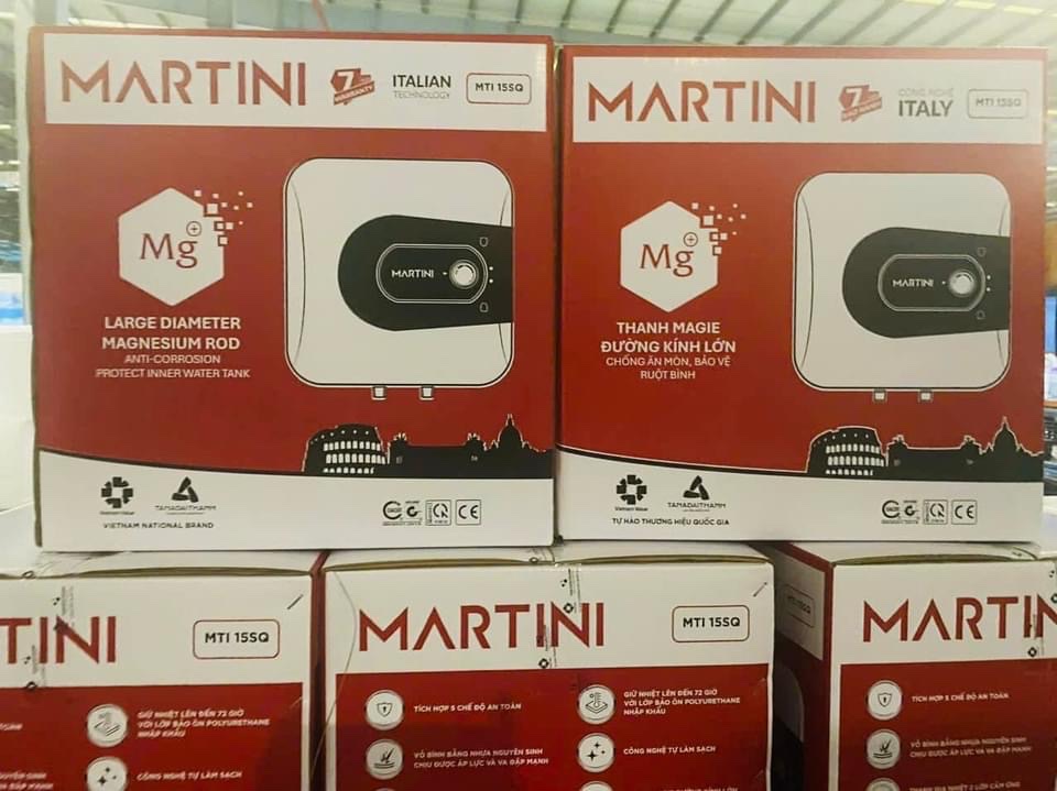 Bình nóng lạnh Martini MTI 15SQ