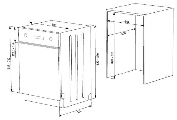 MÁY RỬA BÁT ÂM BÁN PHẦN HAFELE HDW-HI60B – 533.23.210