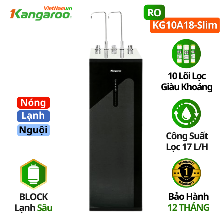 Máy lọc nóng lạnh Ro Kangaroo KG10A18