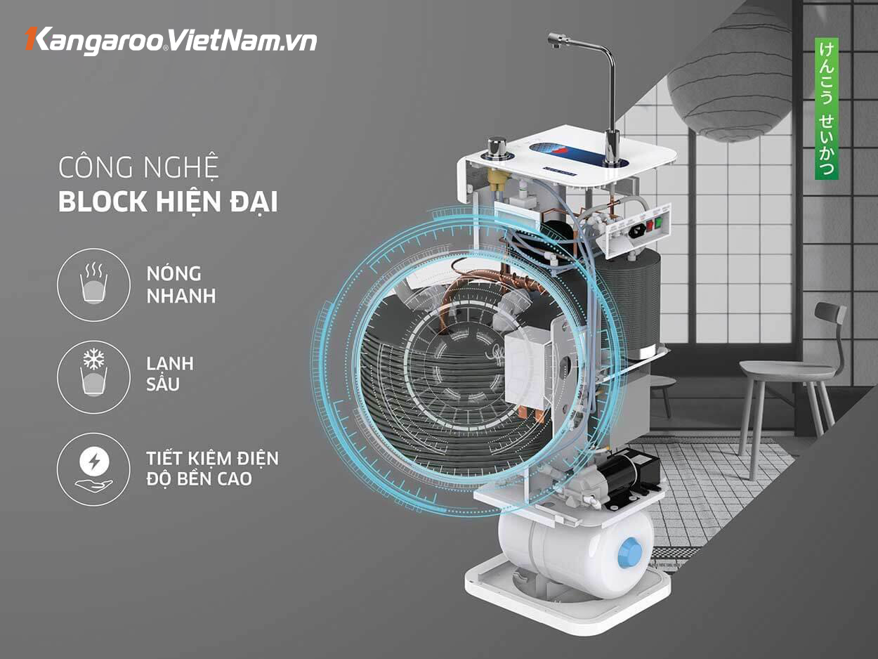 Máy lọc nóng lạnh Hydrogen Ion Kiềm KG10A8ES