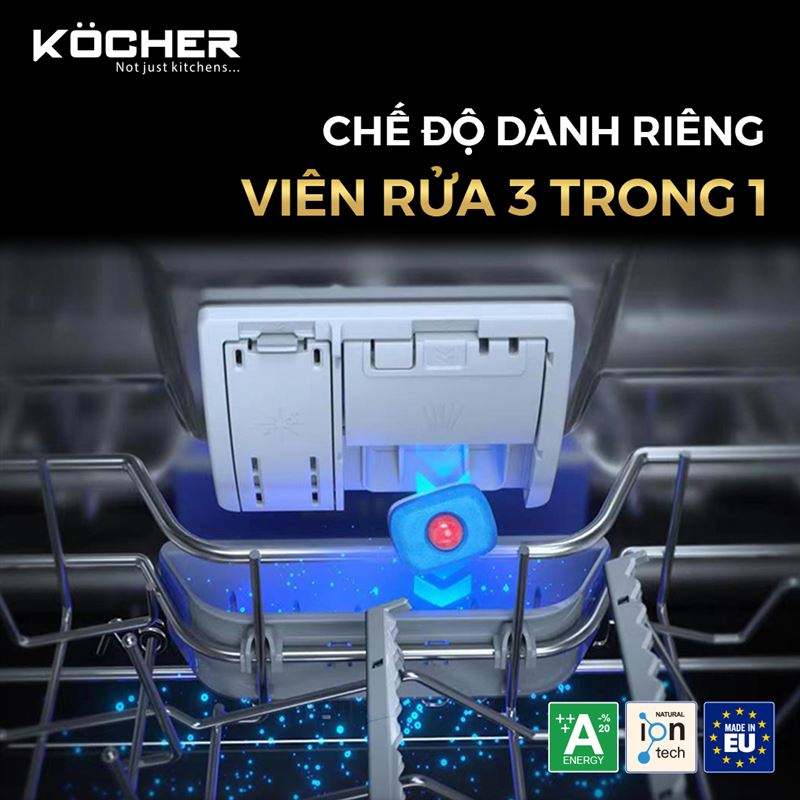 Máy rửa bát kocher KDEU-8866S8