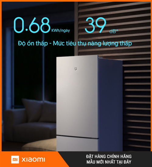 Tủ Lạnh Xiaomi 185L 2 Cánh Chính Hãng Tiết Kiệm Điện