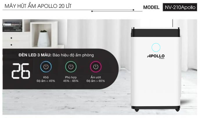 Máy Hút Ẩm Apollo 25 Lít NV-250Apollo