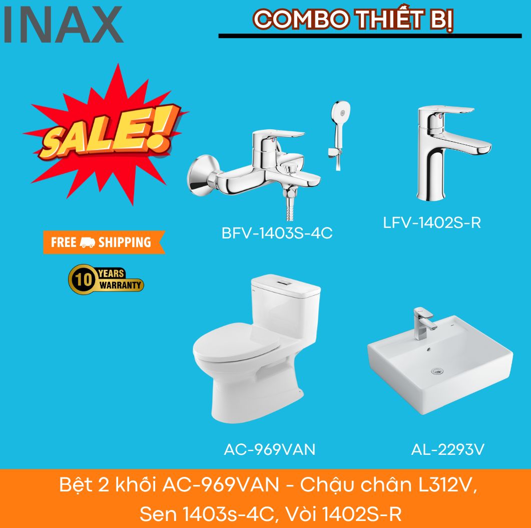 Combo thiết bị vệ sinh inax AC969