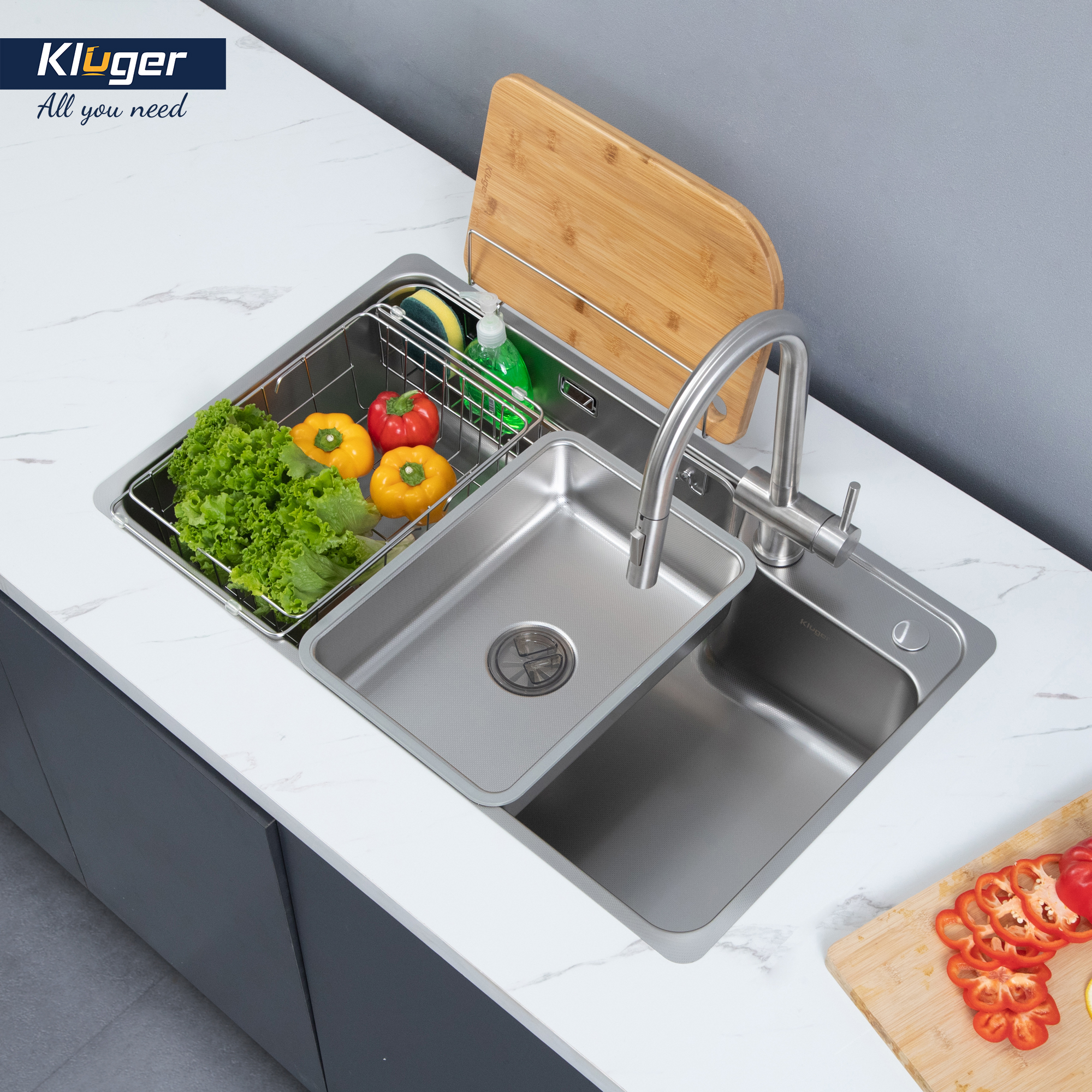 Chậu rửa bát Kluger KH8048SL Plus