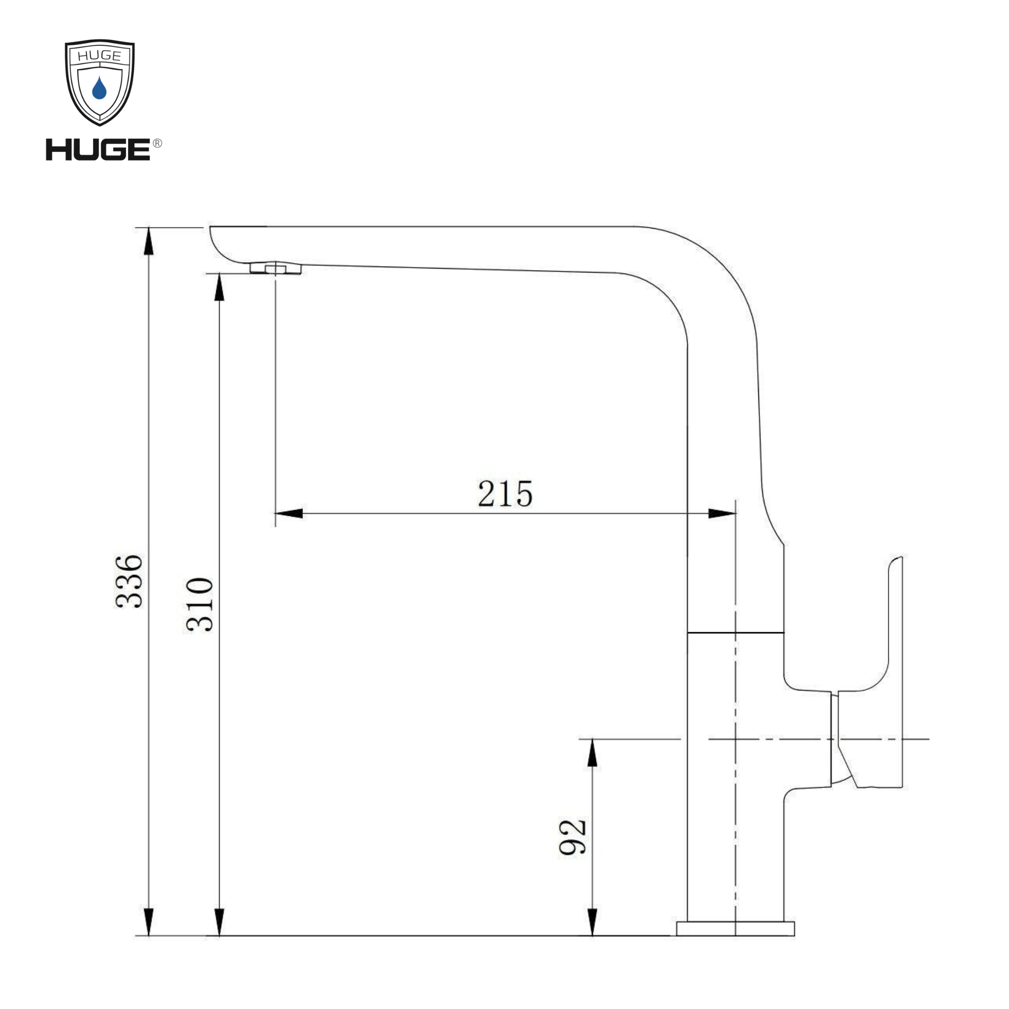 VÒI RỬA BÁT HUGE H-VH611