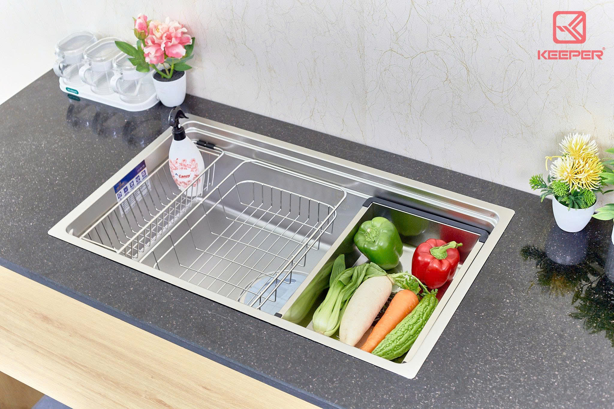 Chậu rửa 1 hố Keeper KP-7545NL