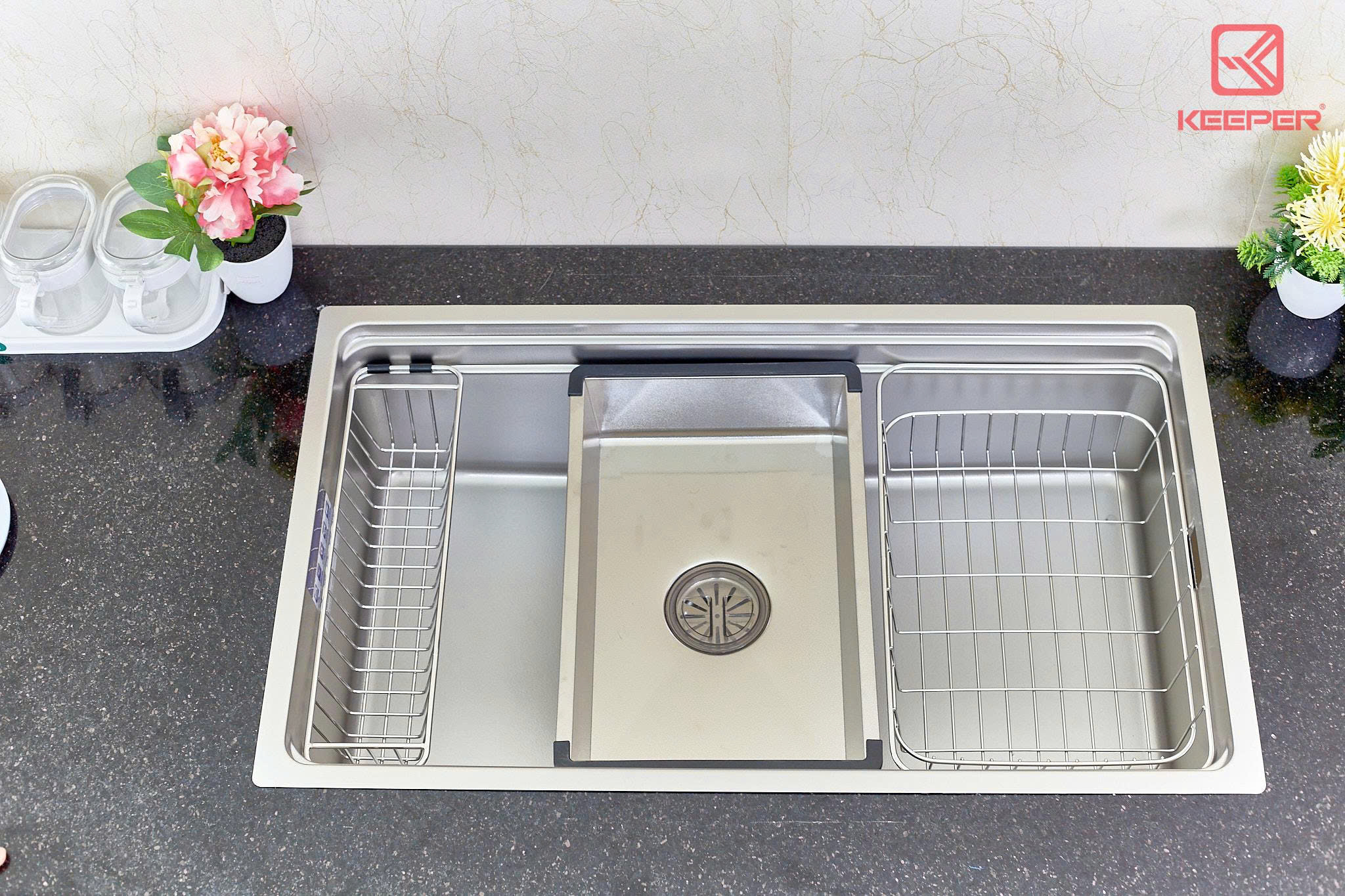 Chậu rửa 1 hố Keeper KP-7545NL