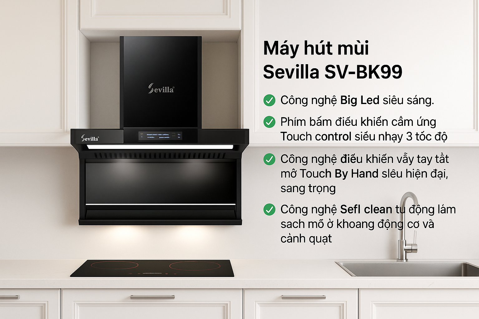 Máy hút mùi cao cấp SV – BK99