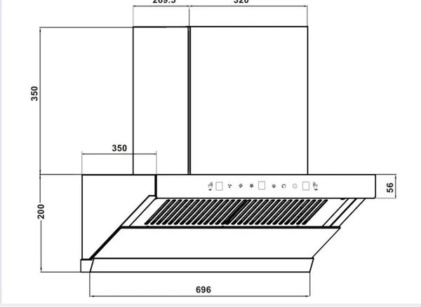 Máy Hút Mùi Tự Động Làm Sạch BLANC BA 3570AT