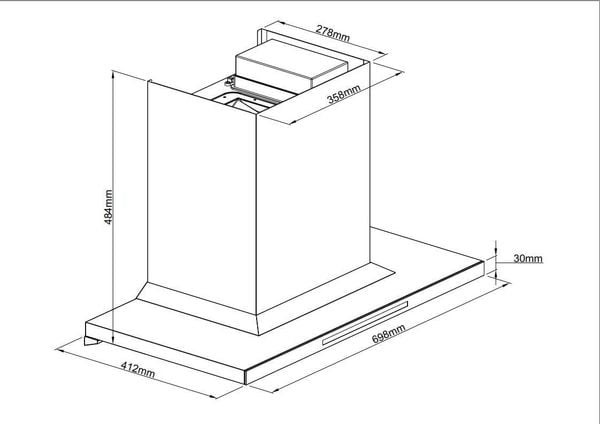 Máy Hút Mùi Tự Làm Sạch BLANC BA7050GTDC