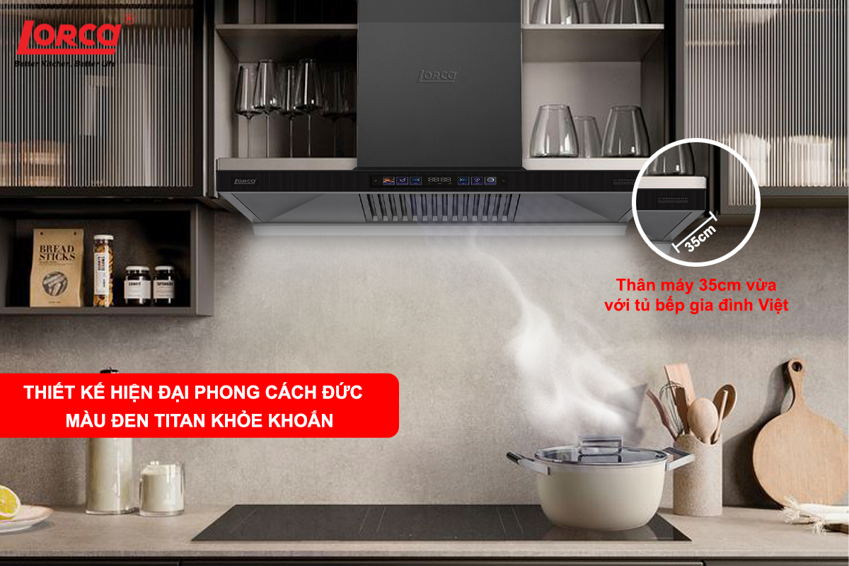 MÁY HÚT MÙI LORCA LC 3619 PREMIUM SR8L-70CM