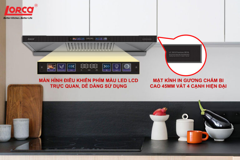 MÁY HÚT MÙI LORCA LC 3619 PREMIUM SR8L-70CM