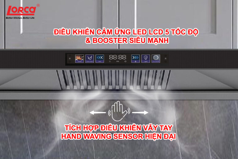 MÁY HÚT MÙI LORCA LC 3619 PREMIUM SR8L-70CM