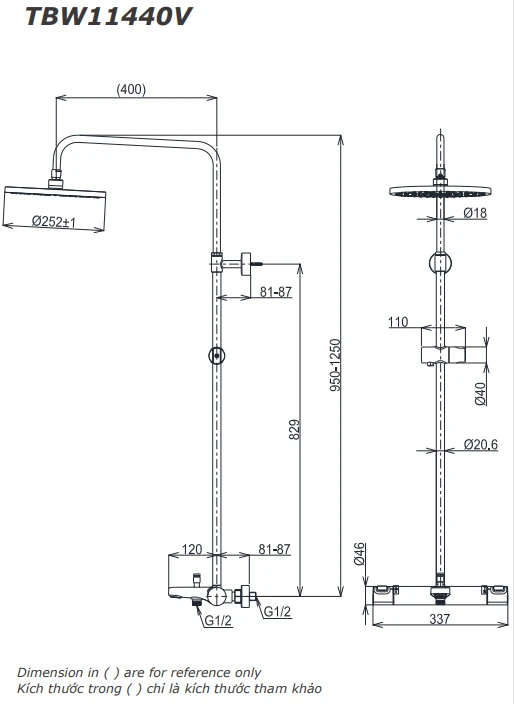 Sen cây Toto TBW11440V