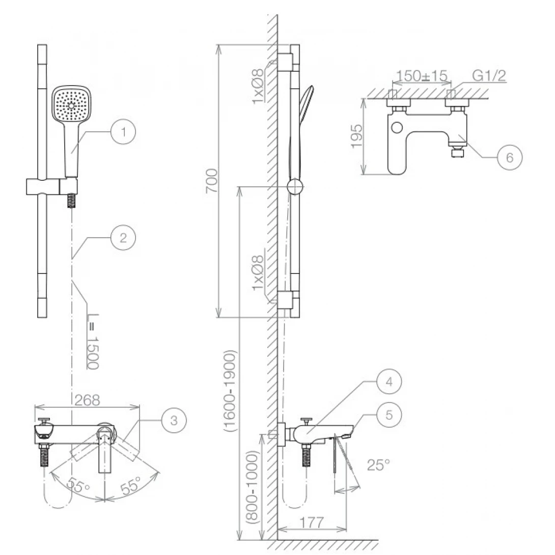 Sen tắm thanh trượt Viglacera VG519