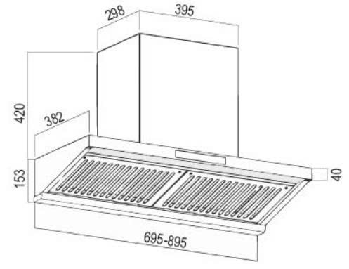 Máy hút mùi Bauer BC 70/90BTC SLUX