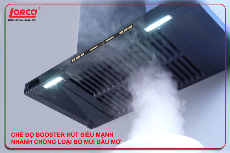 MÁY HÚT MÙI LORCA LC 3709 Ultra LuxSR8P-90CM
