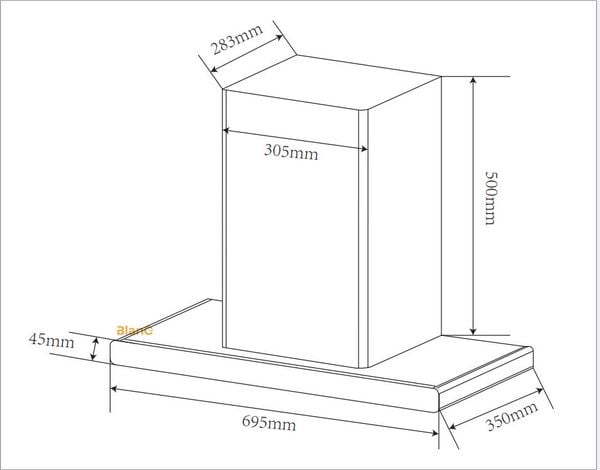 Máy Hút Mùi BLANC BA 350TUB