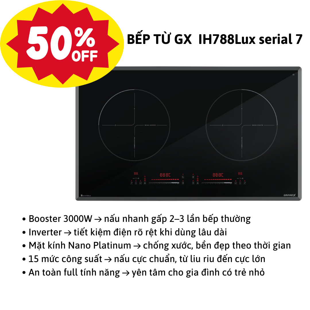 BẾP TỪ GX IH788LUX Series 7