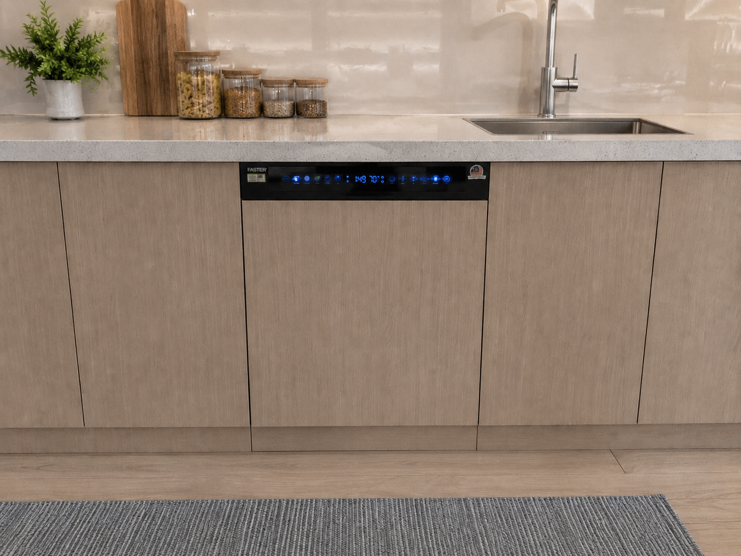 Máy rửa bát bán âm Faster FDW8016BS