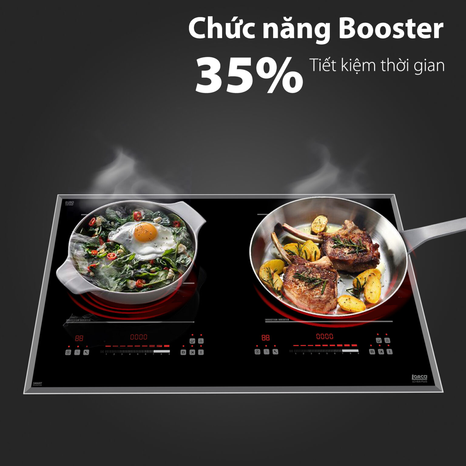 BẾP TỪ ĐÔI LORCA LCI 816 PLUS