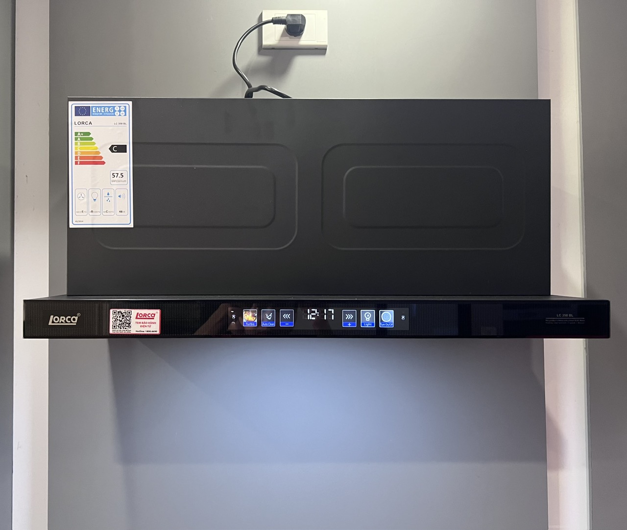 Máy hút mùi Lorca TA 358BL-70CM