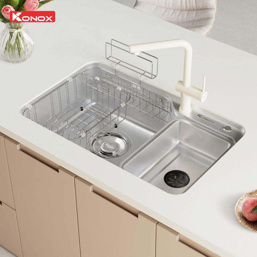 Chậu rửa bát Konox Tari Smart 8050