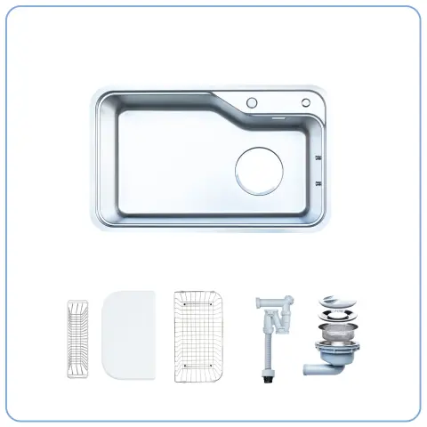 CHẬU RỬA BÁT 1 HỐ NOBINOX NOVA A182
