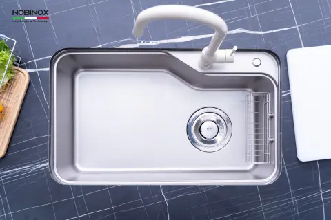 CHẬU RỬA BÁT 1 HỐ NOBINOX NOVA A182