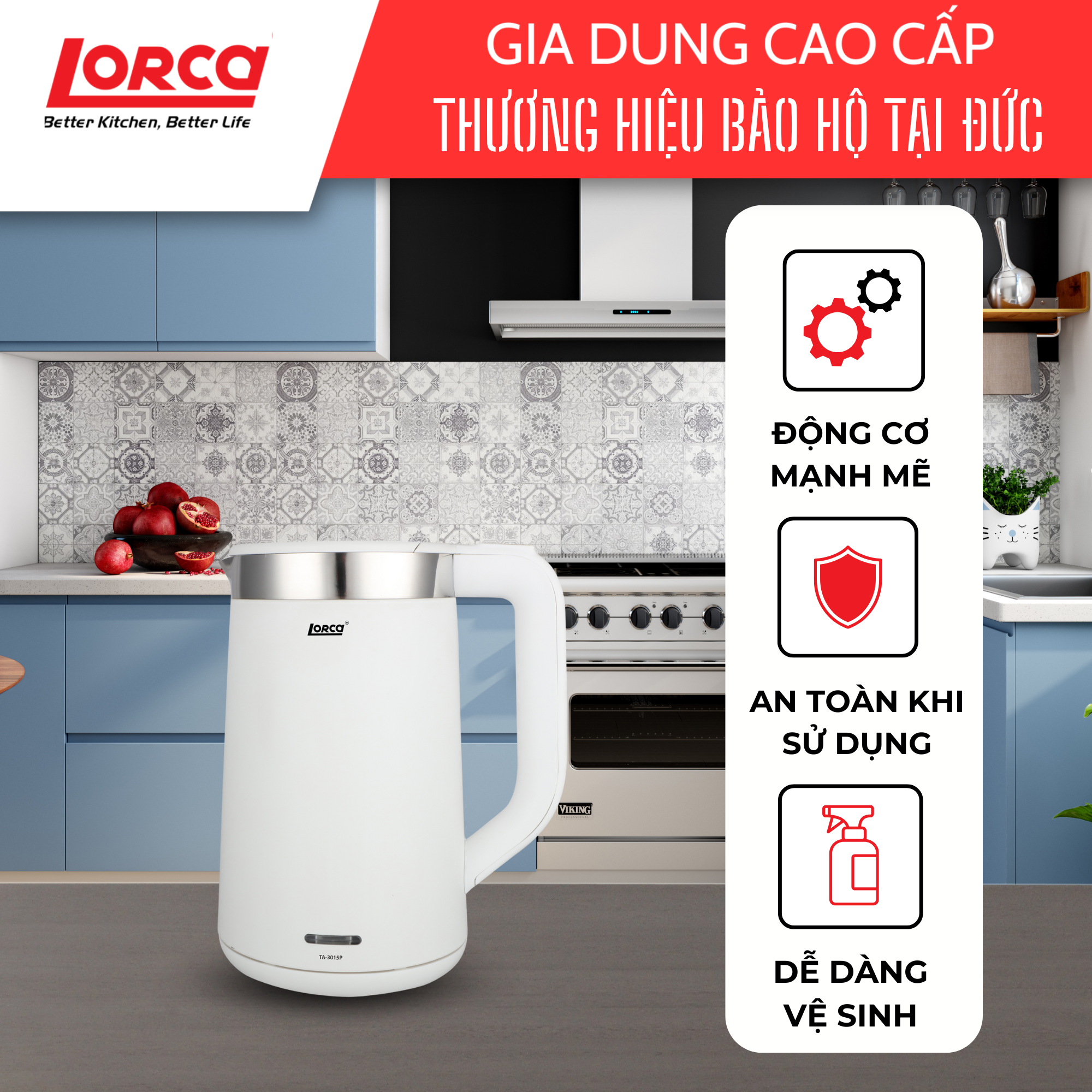 ẤM SIÊU TỐC LORCA TA 3015P