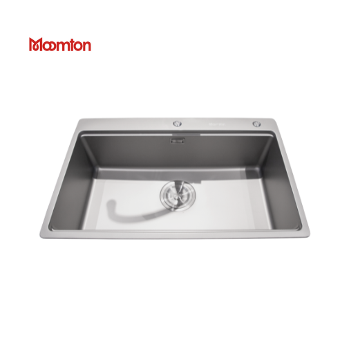 Chậu rửa bát Moomton M7648 inox SUS304 vân sần chống xước