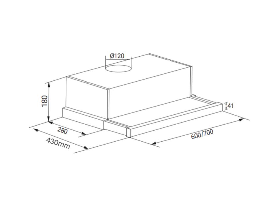 Máy hút mùi công trình FANDI FD-6028/7028